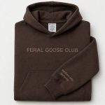 feral goose club embroidered hoodie