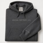 Social Battery 0% Embroidered Hoodie