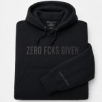 Zero Fcks Given Embroidered Hoodie